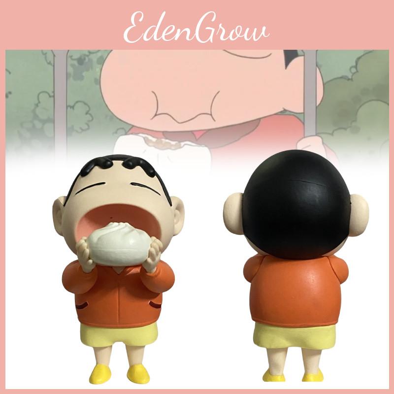Charming Plastic Crayon Shinchan Anime Figure Of Shinnosuke With Bun Cute Collectible Decor