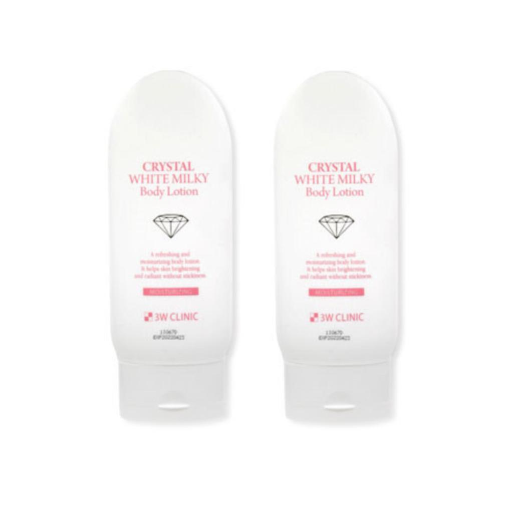 3w Clinic Crystal White Milky Body Lotion 150g (3 Options)
