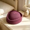Yousheng Summer Beret Hat, Breathable Natural Straw Hat for Women, Stewardess Hat Headwear, Sun Protection Artistic Painter Hat for Outdoor Daily Wear