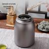 Large Pure Titanium Airtight Tea Storage Jar - High-End, Lightweight, and Portable Magnetic Travel Canister