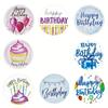 500 Stück Geburtstag Geschenk Dekoration Anhänger Happy Birthday Aufkleber Siegel Anhänger Geschenkpapier Scrap Aufkleber