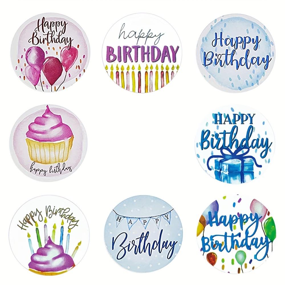 500 Stück Geburtstag Geschenk Dekoration Anhänger Happy Birthday Aufkleber Siegel Anhänger Geschenkpapier Scrap Aufkleber