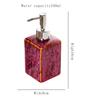 Dispensador de jabón de 350 ml botella de cerámica con pulsador botella dispensadora de champú y gel de ducha accesorios de baño dispensador de champú para ducha