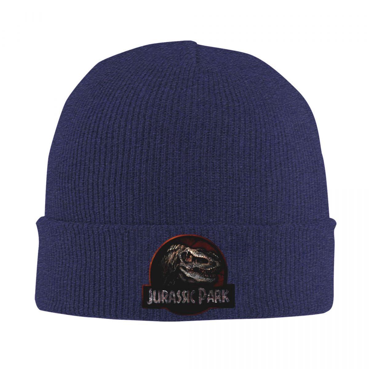 

Jurassic Park Logo Hats Autumn Winter Beanie Warm Cap Men Women Acrylic Knitted Hat