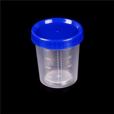 Barattolo di Plastica da 120 ml per Campioni, Contenitore per Artigianato, Vasetto per Urina con Coperchi