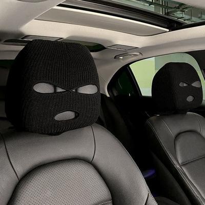 Yousheng Car Headrest Cover Funny Car Seat Full Face Cushion Wrap Protection for Auto Front Seat Rest Decoration Universal Car Interior Accessories