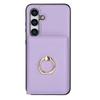 Wallet Case with Card Holder, 360° Rotation Ring Kickstand Magnetic Clasp and Durable Shockproof Cover for Samsung Galaxy S24 FE