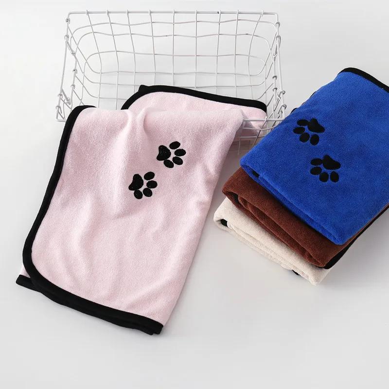 New Absorbent Towels for Dogs Cats Fashion Bath Towel Nano Fiber Quick-drying Bath Towel Car Wiping Cloth Pet Supplies