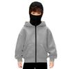 Unisex Kinder Doppel-Lagen Kapuzen-Reißverschlussjacke - Frühling & Herbst Lockerer Streetwear