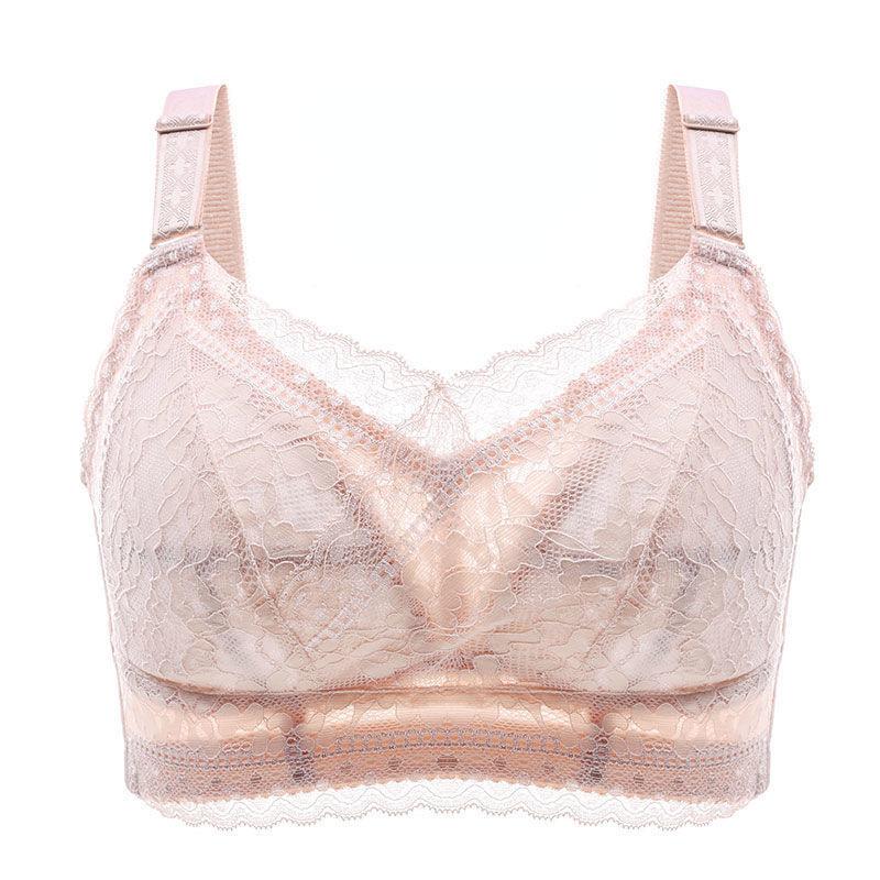 Dünne Unterwäsche, Damen-Spitze, große Brüste, kleine BHs, Studentinnen, BHs in großen Größen, dünne Modelle ohne Bügel, formend und sammelnd für Unterbrüste