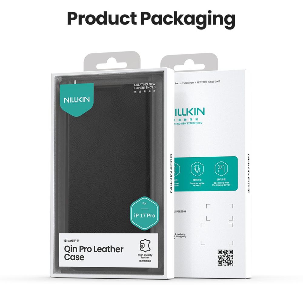 Nillkin for Apple iPhone 17 Pro Max Air Phone Case Luxury Wallet Business Style with Card Slot Phone Bags Back Cover