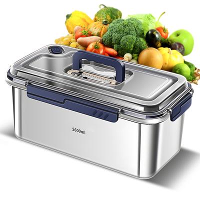Food Storage Containers with Lids Airtight Food Grade 316 Stainless Steel Large Capacity Leakproof