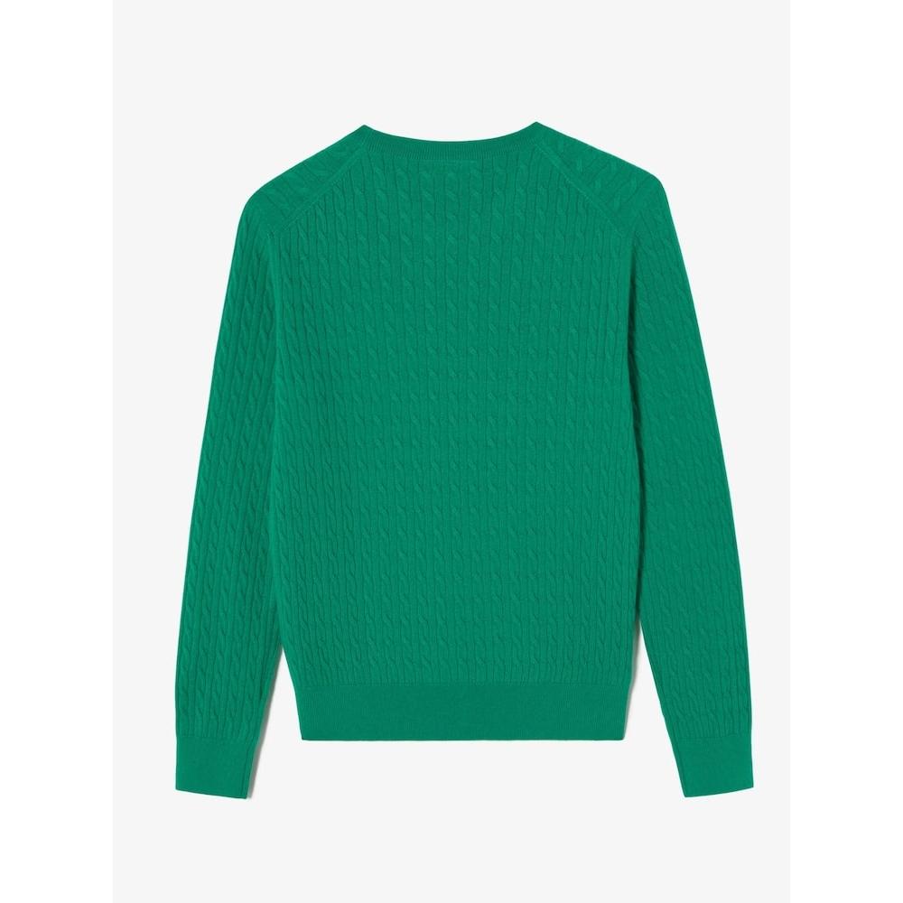 LacoSte Women S Cable Crewneck Sweater Af073e 54n Ldm q2nAf073e 54nLdm