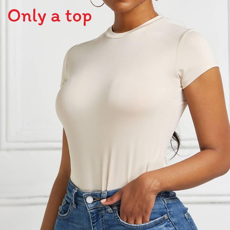 Elegant Womens T Shirt With Splicing Design For Casual Office Wear