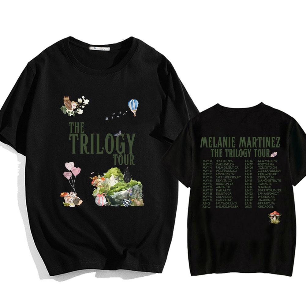 Pánská/dámská trička Zpěvačka Melanie Martinez Trička 2024 The Trilogy Tour Streetwear Móda Grafický potisk Trička Ropa Hombre
