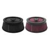 Replacement Motorcycle Air Cleaner Filter Round Tall Aluminum Filter Element for Harley Touring FXDLS Softail Trike