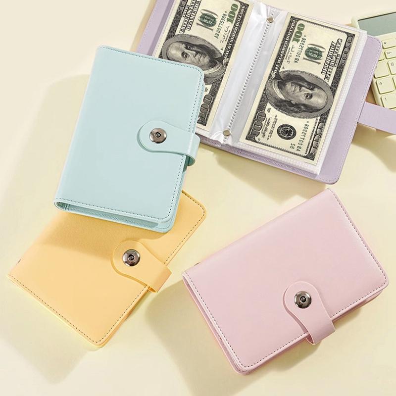 Coin Collection Album Tickets Collection  Album for Tickets 50Pages Saving Piggy Banks Cash Collect Book Money Organizer