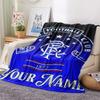 1pz Coperta di Flanella Personalizzata con Nome e Motivo Rangers FC Adatta a Tutte le Stagioni per Arredamento Casa Calore e Comfort Regali Regalo Festivo_xia