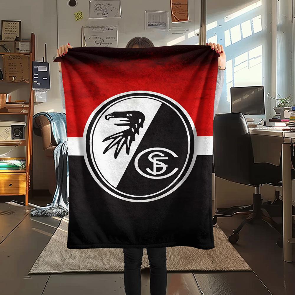 Freiburg E Print FlAannel Blanket, High Quality Comfortable for All Seasons, Home Decor, Warmth and Comfort