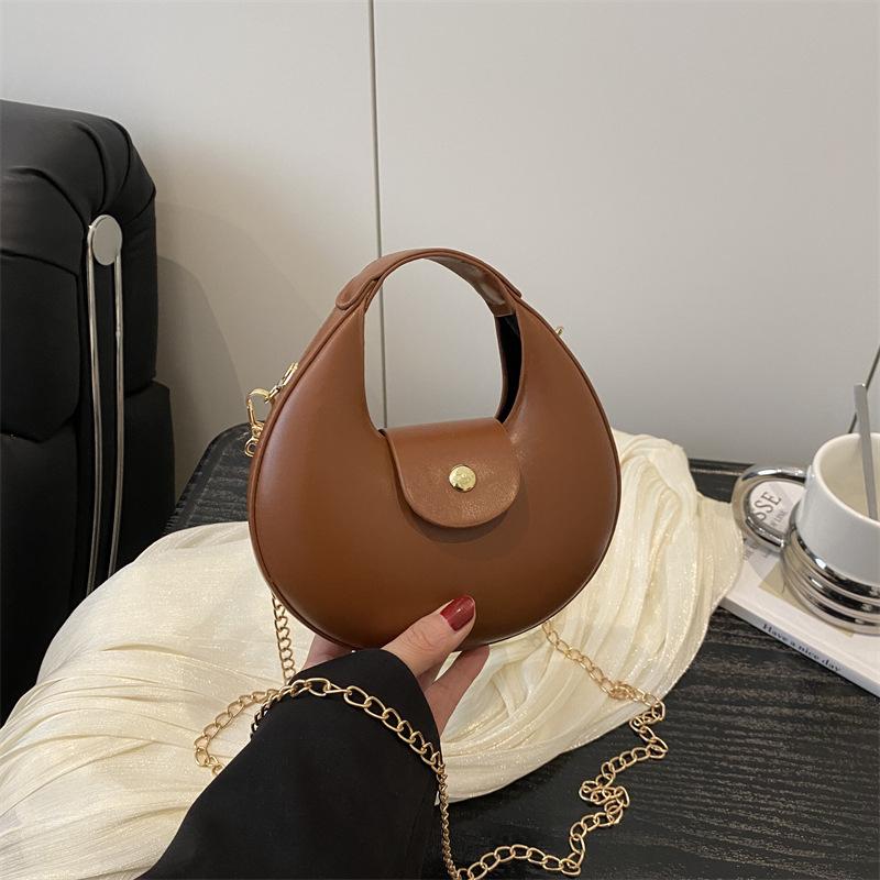 Bag Women's Bag 2025 New Retro Fashion Hand Bag Texture Crescent Bag Women's Armpit Bag Shoulder Bag