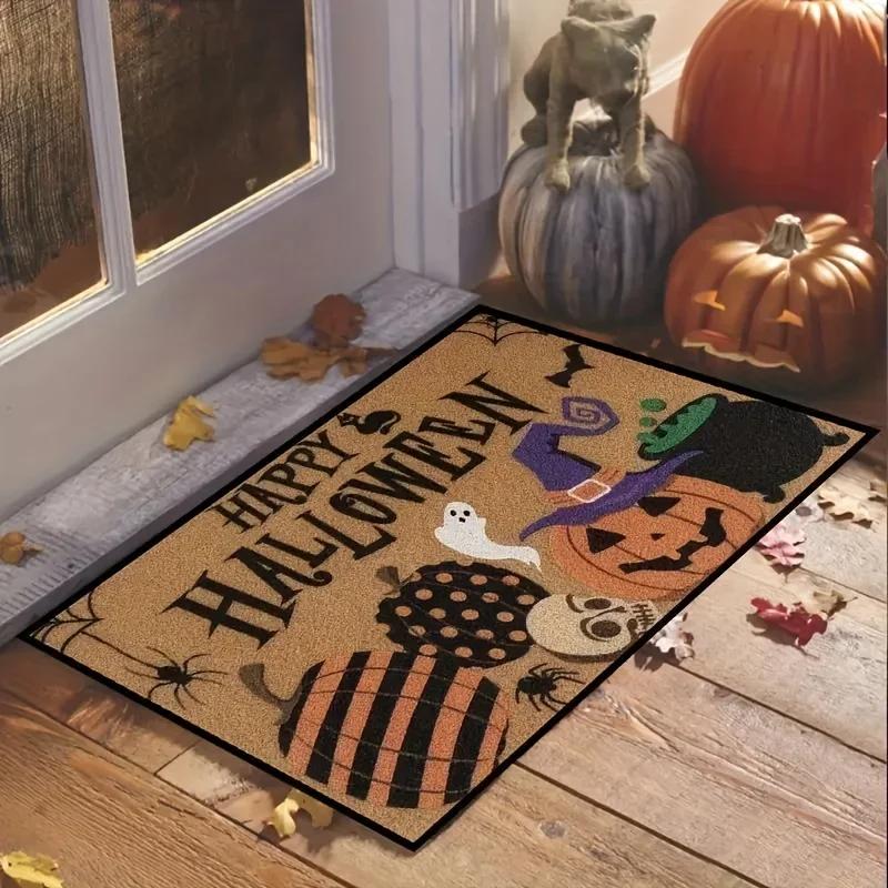 Halloween Door Mat: Soft, Slip-Resistant, Washable Floor Cover For Living Room, Kitchen, Bathroom, Laundry Room & Bedroom