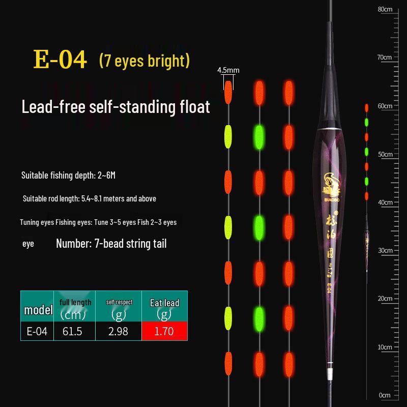 Lead-Free Luminous Dual-Use Electronic Fishing Float for Day/Night - Ideal for Carp and Crucian Carp Fishing