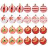 6/12pcs Delicate Christmas Tree Pendant 6cm Hanging Ornament DIY Supplies Christmas Ball  Holiday