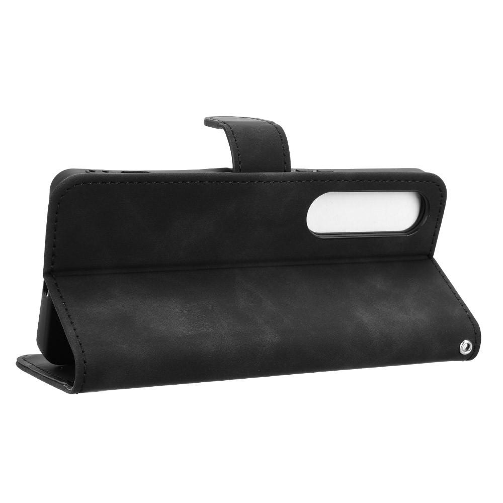 For Sony Xperia 1 VII Leather Case Skin Feel Anti Drop Wallet Flip Phone Cover