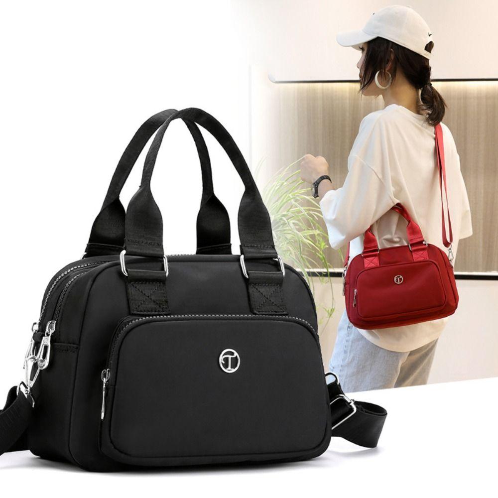 Waterproof Nylon Crossbody Bag Large Capacity Women Handbag Fashion Square Shoulder Bag  Female