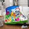 1pc Blanket Numberblocks3 Print Design, Lightweight Blanket for Sofa, Bed- Soft &Warm, Gift for All Seasons like Christmas, Halloween