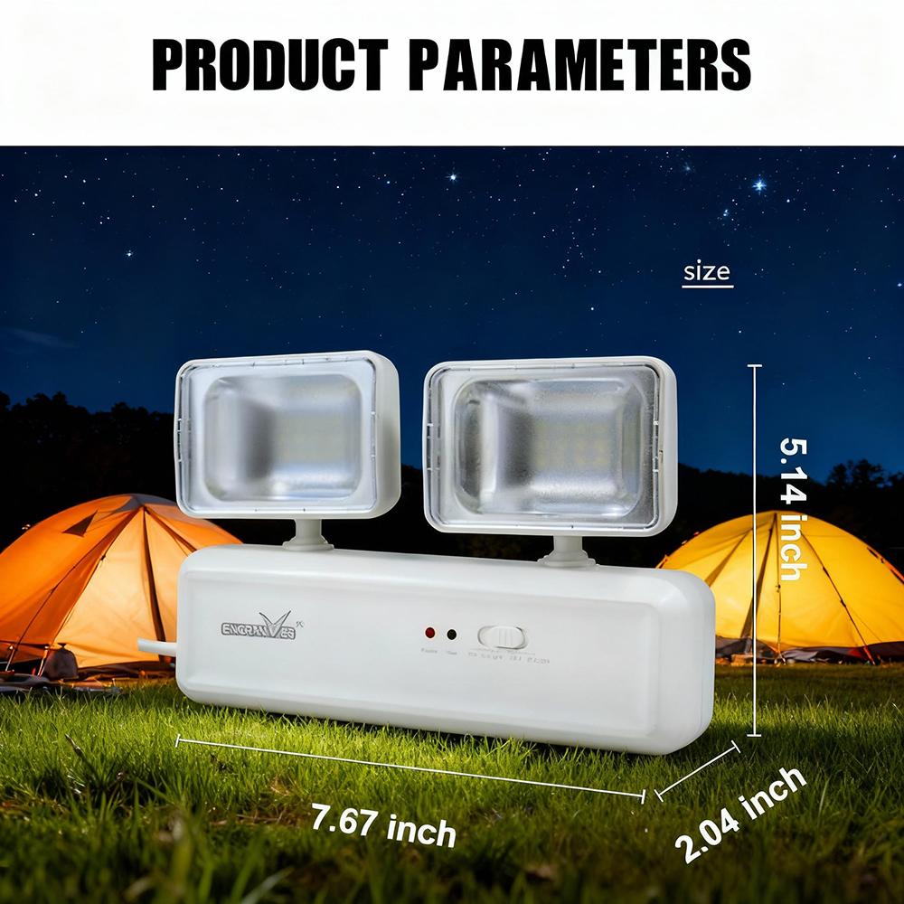 Emergency Exit Light LED Emergency Lamps Dual Heads Battery Backup Fire Fighting  Light for Commercial Building School Hospital