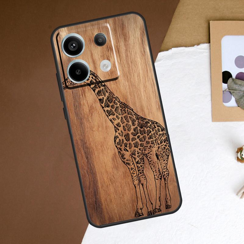 Bamboo Wood Pattern Skull Print Case For Xiaomi Redmi Note 13 11 9 10 12 Pro Plus 9S 10S 11S 12S Redmi 13C 9C 10C 12C Cover
