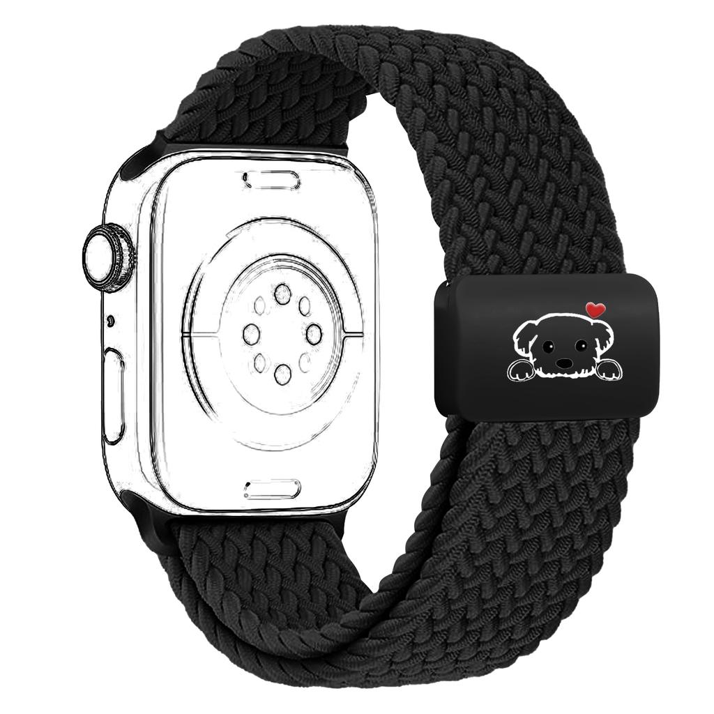 Gevlochten nylon Band Voor Apple Watch Banden 44mm 40mm 45mm 46mm 41 49mm magnetische Armband iWatch series se 7 6 8 9 10 ultra 2 3 11