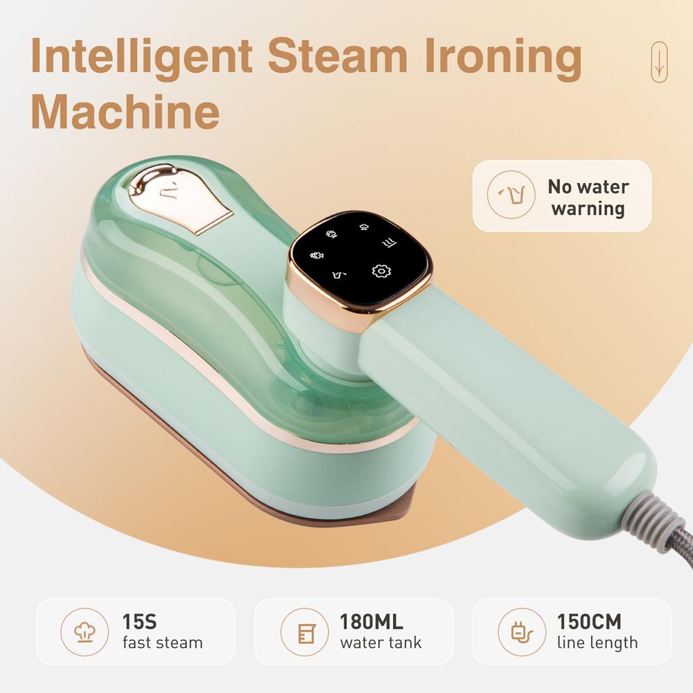 2 in 1 Handheld Steam Iron Foldable Garment Portable Steamer Touch Screen Rotary Ironing Machine 110V/220V