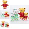 Rozkošně měkký Daniel Tiger a Katerina Kočička plyšové Vánoční hračky pro děti Dárek