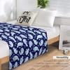 Cute Manatee Pattern - Blue Underwater Pattern Throw Blanket Single Blanket Fashion Sofa Blankets Luxury Designer Blanket