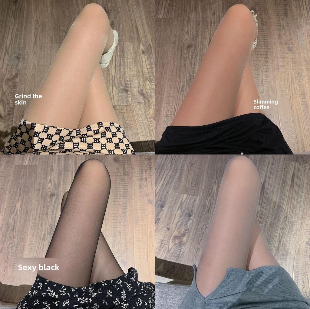 Ultradünne Strumpfhose aus kerngesponnener Seide mit Anti-Snag-Schmetterlings-T-Schritt-Design