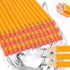 10Pcs with Eraser Pencils Stationery Supplies Wooden Pencil Fashion Drawing Pen for Office School