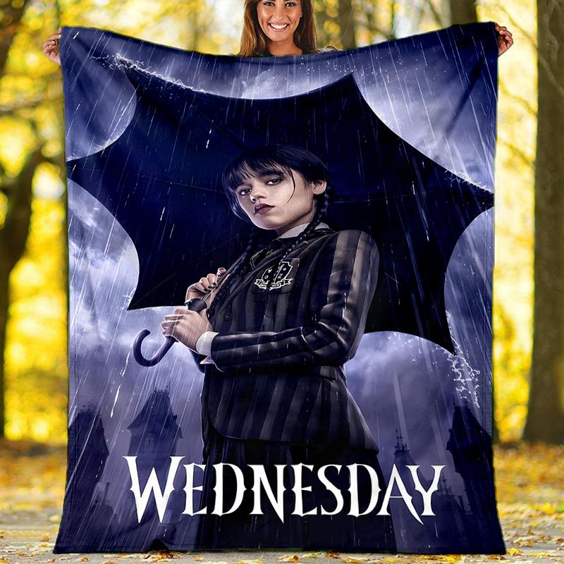 Wednesday Addams Printed Throw Blanket—soft,warm;versatile Blanket for All Seasons—perfect As &air-conditioning Throw,nap Blanket
