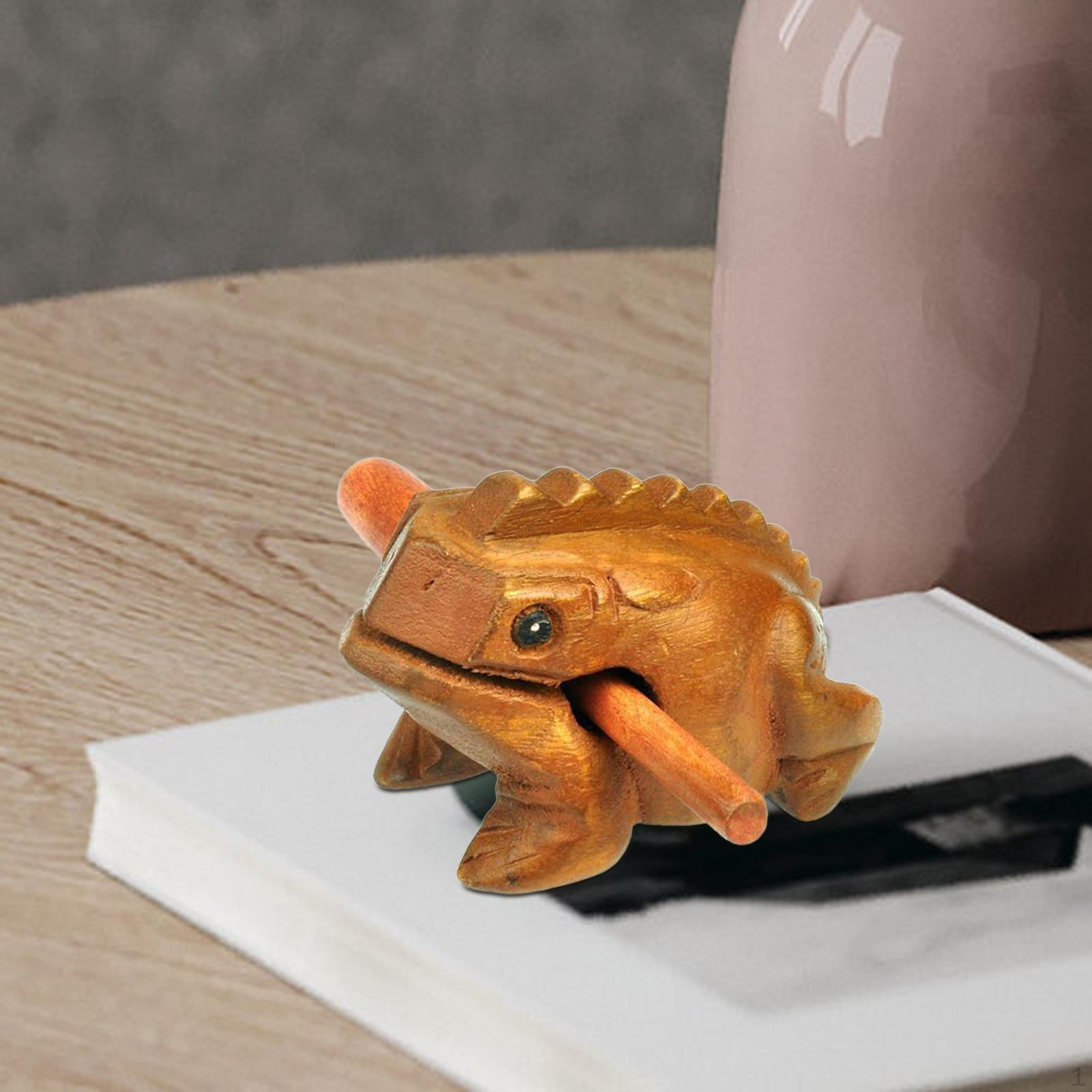 

Frog Guiro Rasp Small Instruments Музыкальный деревянный перкуссионный стол Аксессуары для шумогенератора и 7x7cm