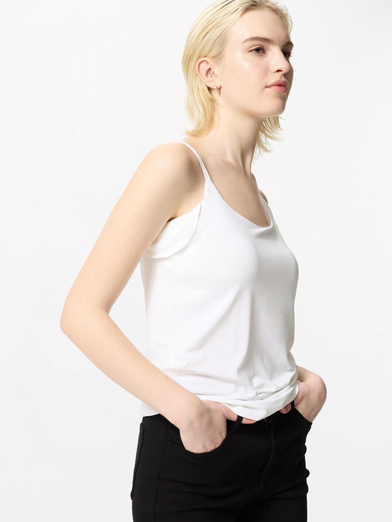 

Uniqlo Япония Air Rhythm Ацетибра Майка 00 WHITE/XS