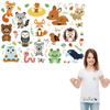 Cute Forest Animal Iron On Patches Thermal Press Vinyl Hoodies Tops Washable Diy Fabric Patches Children Hat Socks Transfer
