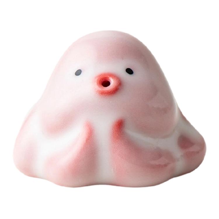 

Artistic Ceramic Pink Fat Horse Tea Pet Miniature Figurine Chinese Zodiacs Ornament For Bookshelf Or Office Desk Decors