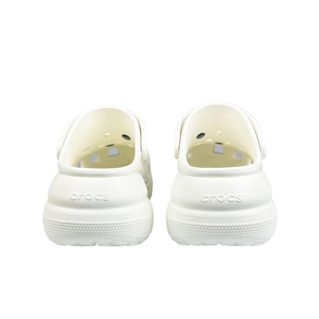 Crocs Crush Clog EVA BNK Cheese Ice Cream Simple and Comfortable Hole Shoes Unisex White Gift Box Model