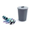 3D Printed Articulated Raccoon Fidget Toy Withtrash Can Multi-Jointed Movable Animal Landscape Decorations Desktop Home Model