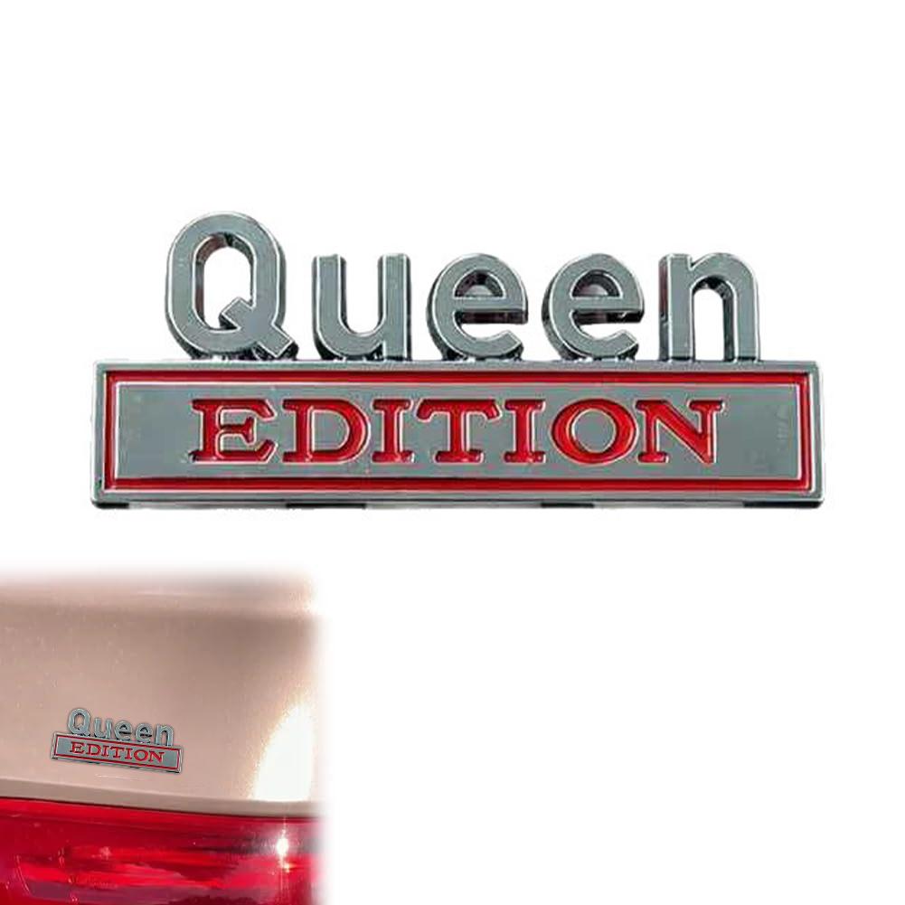 3D Queen EDITION Emblem Funny Sticker for Car Truck Spare Door for Universal Vehicle SUV, Motorcycle