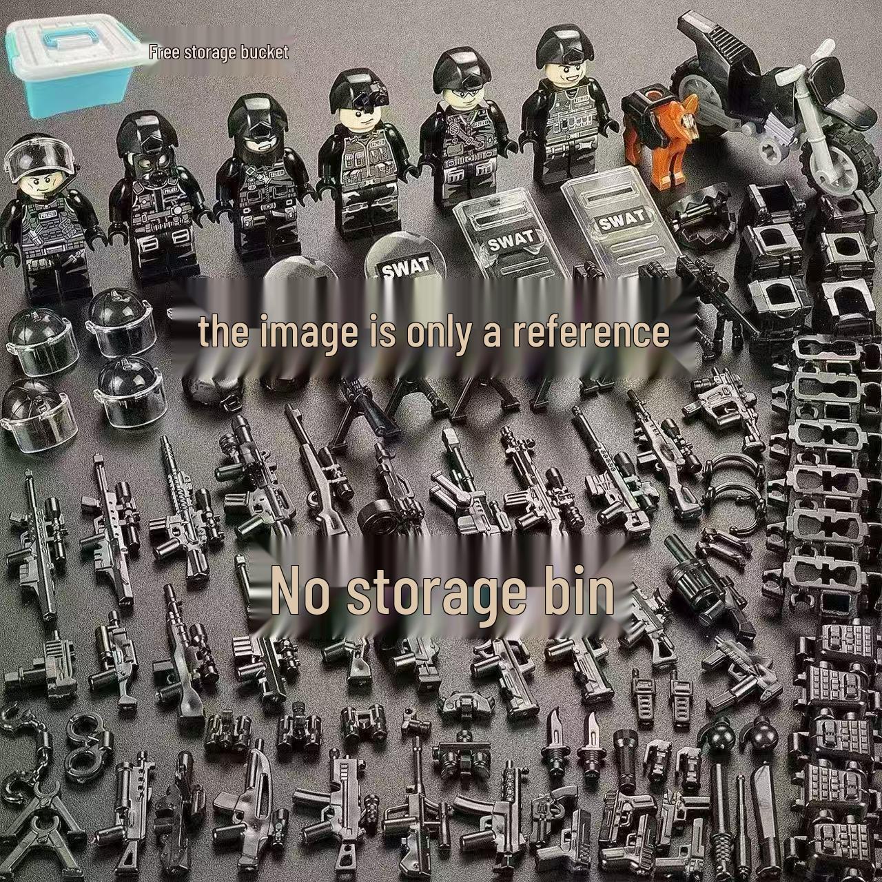Desert Special Forces Minifigure Set with Hummer Off-road Vehicle Camouflage Building Blocks for Boys
