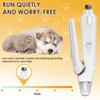 2 In 1 Pet Nail Grinder and Clipper Cat Dog Grooming Tool with LED Lights and Splash Guard USB Rechargeable Cat Dog Nail Trimmer