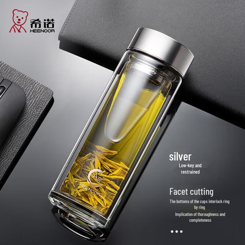 Xinuo XN-1956 Double-Layer Antibacterial Glass Cup