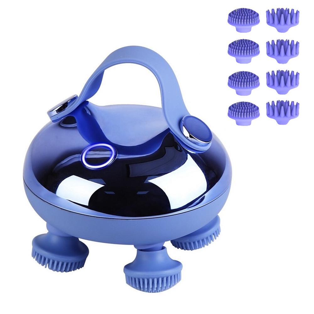 IPX7 Electric Head & Pet Massager: Facial Deep Cleanser & Scalp Relaxer